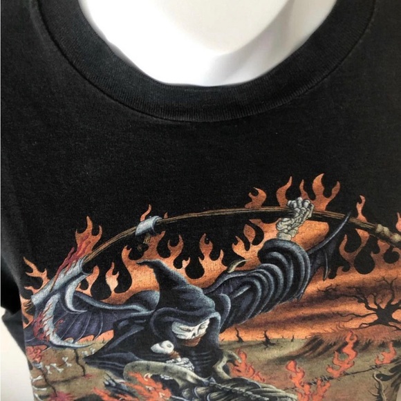 1994 Megadeth “Train of Consequences” MADE IN USA 🇺🇸 SIZE XL-22” ptp x 27.5”L - Picture 4 of 7